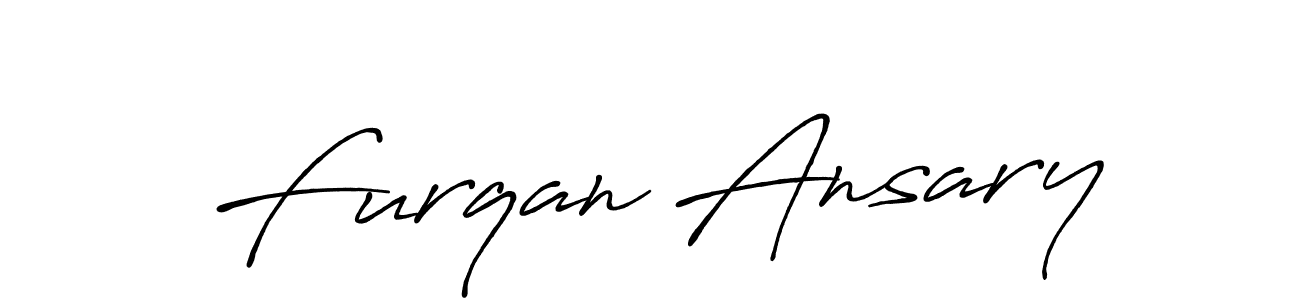 Create a beautiful signature design for name Furqan Ansary. With this signature (Antro_Vectra_Bolder) fonts, you can make a handwritten signature for free. Furqan Ansary signature style 7 images and pictures png