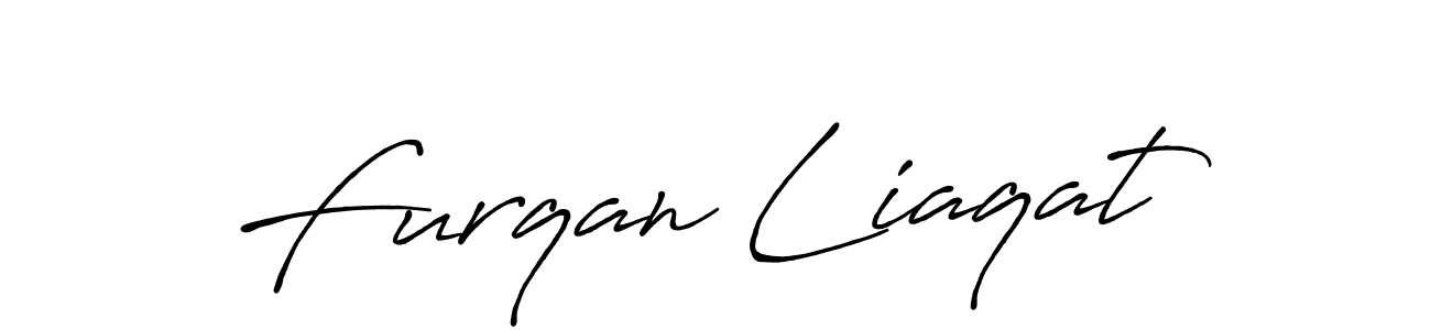 Create a beautiful signature design for name Furqan Liaqat. With this signature (Antro_Vectra_Bolder) fonts, you can make a handwritten signature for free. Furqan Liaqat signature style 7 images and pictures png