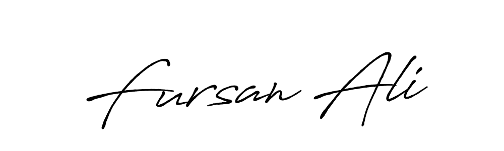 Fursan Ali stylish signature style. Best Handwritten Sign (Antro_Vectra_Bolder) for my name. Handwritten Signature Collection Ideas for my name Fursan Ali. Fursan Ali signature style 7 images and pictures png