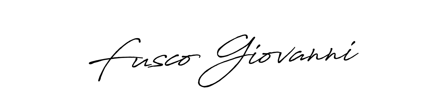 Make a beautiful signature design for name Fusco Giovanni. With this signature (Antro_Vectra_Bolder) style, you can create a handwritten signature for free. Fusco Giovanni signature style 7 images and pictures png