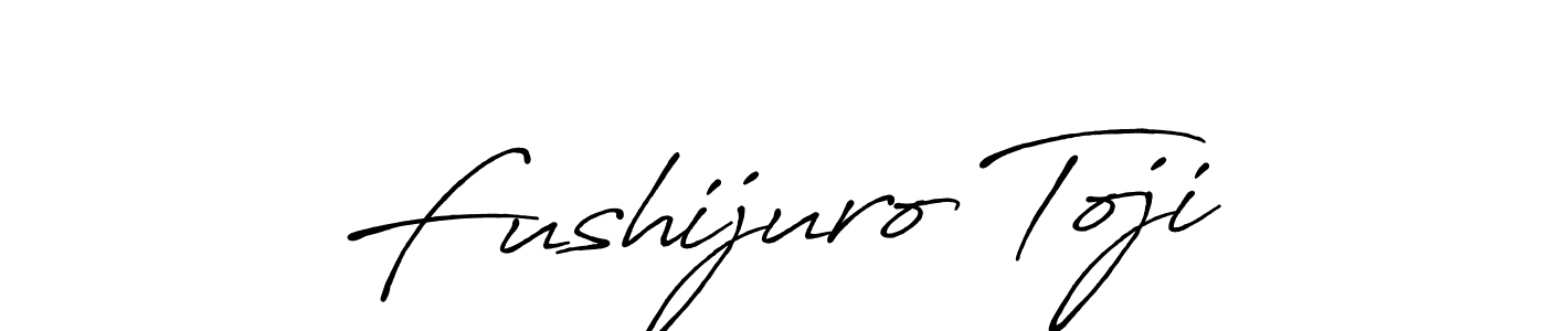 Design your own signature with our free online signature maker. With this signature software, you can create a handwritten (Antro_Vectra_Bolder) signature for name Fushijuro Toji. Fushijuro Toji signature style 7 images and pictures png
