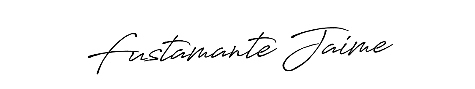 Use a signature maker to create a handwritten signature online. With this signature software, you can design (Antro_Vectra_Bolder) your own signature for name Fustamante Jaime. Fustamante Jaime signature style 7 images and pictures png