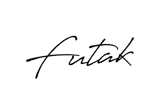 Use a signature maker to create a handwritten signature online. With this signature software, you can design (Antro_Vectra_Bolder) your own signature for name Futak. Futak signature style 7 images and pictures png