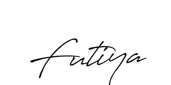 How to make Futiya signature? Antro_Vectra_Bolder is a professional autograph style. Create handwritten signature for Futiya name. Futiya signature style 7 images and pictures png