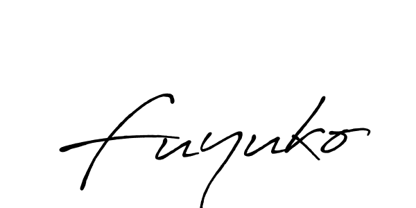 Design your own signature with our free online signature maker. With this signature software, you can create a handwritten (Antro_Vectra_Bolder) signature for name Fuyuko. Fuyuko signature style 7 images and pictures png