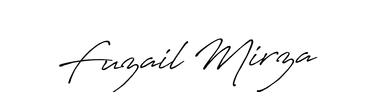 It looks lik you need a new signature style for name Fuzail Mirza. Design unique handwritten (Antro_Vectra_Bolder) signature with our free signature maker in just a few clicks. Fuzail Mirza signature style 7 images and pictures png