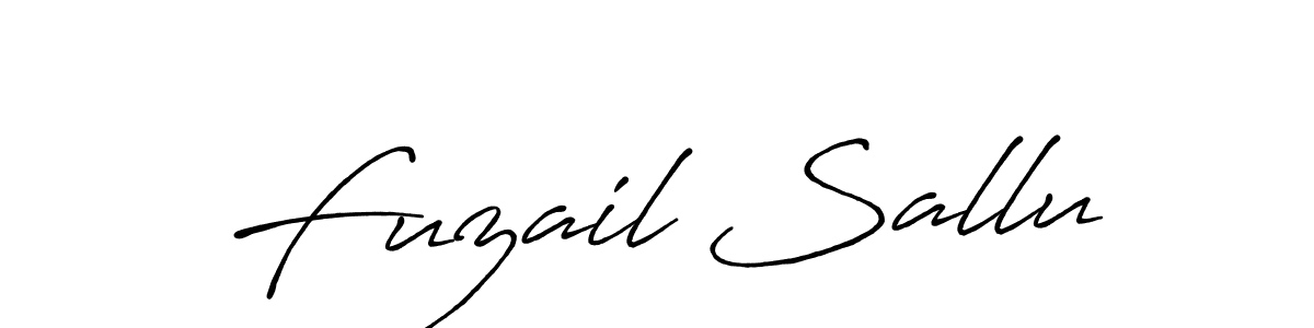 It looks lik you need a new signature style for name Fuzail Sallu. Design unique handwritten (Antro_Vectra_Bolder) signature with our free signature maker in just a few clicks. Fuzail Sallu signature style 7 images and pictures png