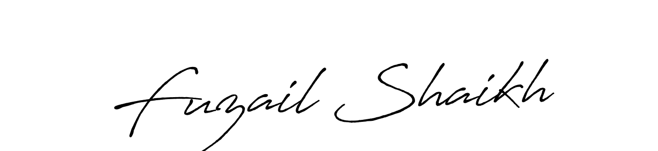 Fuzail Shaikh stylish signature style. Best Handwritten Sign (Antro_Vectra_Bolder) for my name. Handwritten Signature Collection Ideas for my name Fuzail Shaikh. Fuzail Shaikh signature style 7 images and pictures png