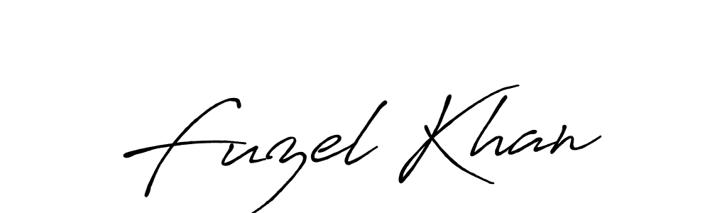 How to make Fuzel Khan signature? Antro_Vectra_Bolder is a professional autograph style. Create handwritten signature for Fuzel Khan name. Fuzel Khan signature style 7 images and pictures png