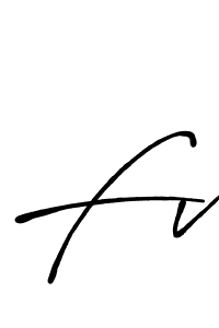 How to make Fv name signature. Use Antro_Vectra_Bolder style for creating short signs online. This is the latest handwritten sign. Fv signature style 7 images and pictures png