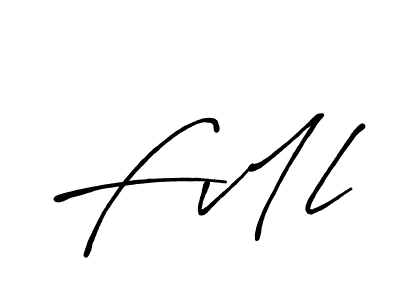 Design your own signature with our free online signature maker. With this signature software, you can create a handwritten (Antro_Vectra_Bolder) signature for name Fv1l. Fv1l signature style 7 images and pictures png