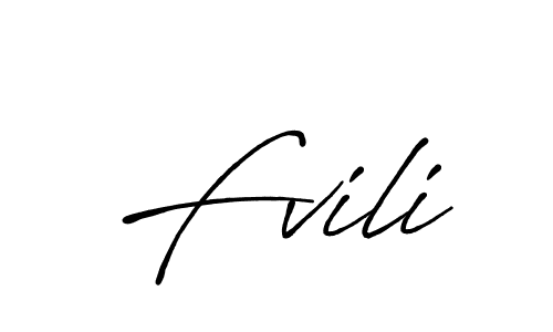 if you are searching for the best signature style for your name Fvili. so please give up your signature search. here we have designed multiple signature styles  using Antro_Vectra_Bolder. Fvili signature style 7 images and pictures png