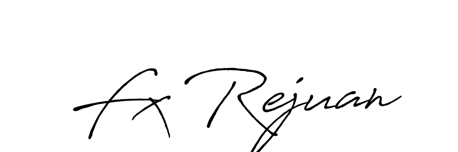 How to make Fx Rejuan signature? Antro_Vectra_Bolder is a professional autograph style. Create handwritten signature for Fx Rejuan name. Fx Rejuan signature style 7 images and pictures png
