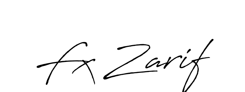 Make a beautiful signature design for name Fx Zarif. Use this online signature maker to create a handwritten signature for free. Fx Zarif signature style 7 images and pictures png