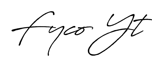 Make a beautiful signature design for name Fyco Yt. Use this online signature maker to create a handwritten signature for free. Fyco Yt signature style 7 images and pictures png
