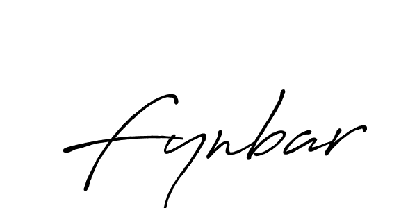 Create a beautiful signature design for name Fynbar. With this signature (Antro_Vectra_Bolder) fonts, you can make a handwritten signature for free. Fynbar signature style 7 images and pictures png