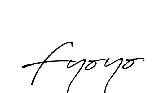 How to make Fyoyo signature? Antro_Vectra_Bolder is a professional autograph style. Create handwritten signature for Fyoyo name. Fyoyo signature style 7 images and pictures png