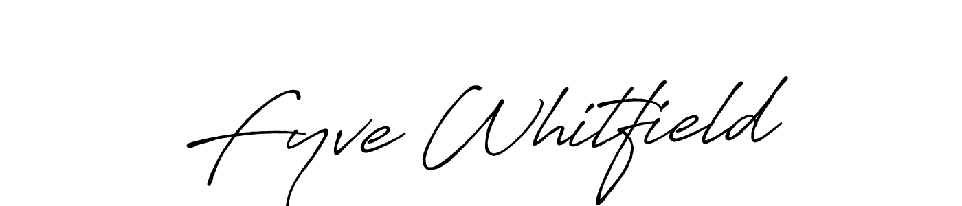 Design your own signature with our free online signature maker. With this signature software, you can create a handwritten (Antro_Vectra_Bolder) signature for name Fyve Whitfield. Fyve Whitfield signature style 7 images and pictures png