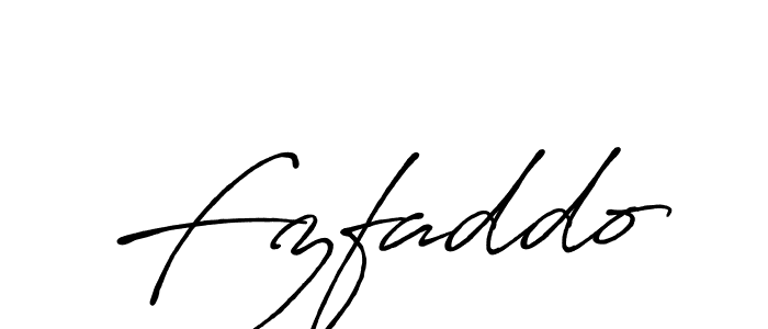Use a signature maker to create a handwritten signature online. With this signature software, you can design (Antro_Vectra_Bolder) your own signature for name Fzfaddo. Fzfaddo signature style 7 images and pictures png