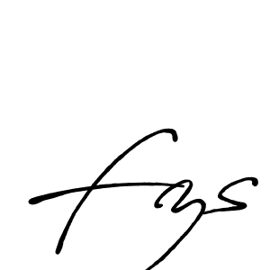 The best way (Antro_Vectra_Bolder) to make a short signature is to pick only two or three words in your name. The name Fzs include a total of six letters. For converting this name. Fzs signature style 7 images and pictures png
