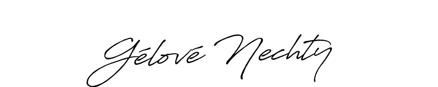 Design your own signature with our free online signature maker. With this signature software, you can create a handwritten (Antro_Vectra_Bolder) signature for name Gélové Nechty. Gélové Nechty signature style 7 images and pictures png