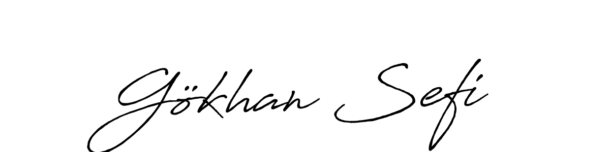 This is the best signature style for the Gökhan Sefi name. Also you like these signature font (Antro_Vectra_Bolder). Mix name signature. Gökhan Sefi signature style 7 images and pictures png