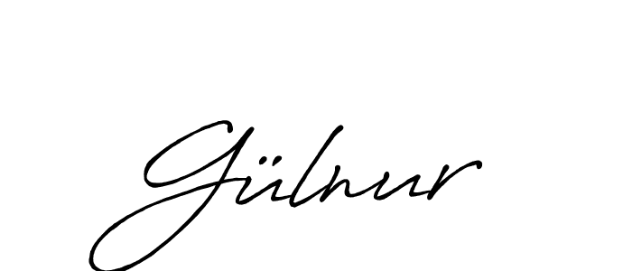 How to make Gülnur signature? Antro_Vectra_Bolder is a professional autograph style. Create handwritten signature for Gülnur name. Gülnur signature style 7 images and pictures png