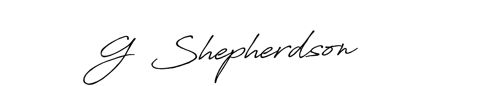 Antro_Vectra_Bolder is a professional signature style that is perfect for those who want to add a touch of class to their signature. It is also a great choice for those who want to make their signature more unique. Get G  Shepherdson    name to fancy signature for free. G  Shepherdson    signature style 7 images and pictures png