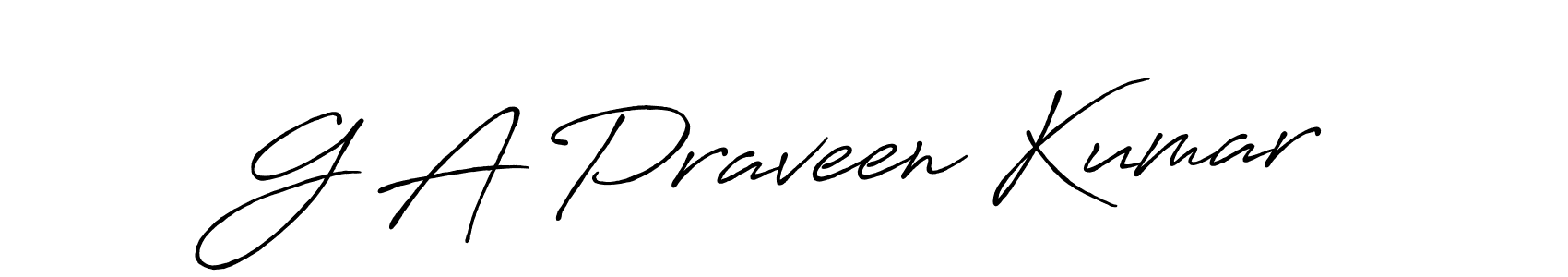 Antro_Vectra_Bolder is a professional signature style that is perfect for those who want to add a touch of class to their signature. It is also a great choice for those who want to make their signature more unique. Get G A Praveen Kumar name to fancy signature for free. G A Praveen Kumar signature style 7 images and pictures png