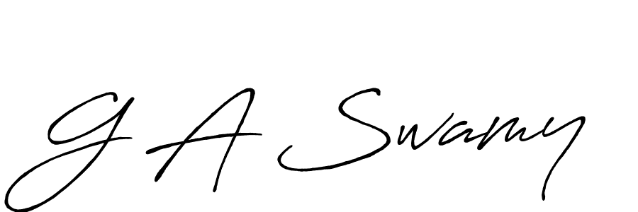 Also You can easily find your signature by using the search form. We will create G A Swamy name handwritten signature images for you free of cost using Antro_Vectra_Bolder sign style. G A Swamy signature style 7 images and pictures png