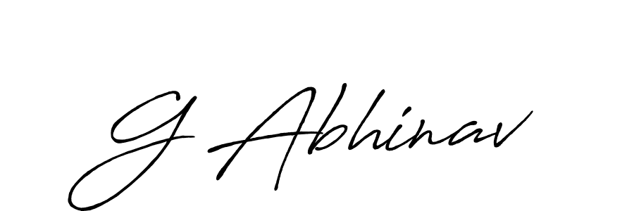 if you are searching for the best signature style for your name G Abhinav. so please give up your signature search. here we have designed multiple signature styles  using Antro_Vectra_Bolder. G Abhinav signature style 7 images and pictures png