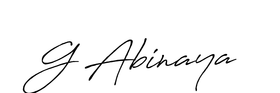 Design your own signature with our free online signature maker. With this signature software, you can create a handwritten (Antro_Vectra_Bolder) signature for name G Abinaya. G Abinaya signature style 7 images and pictures png