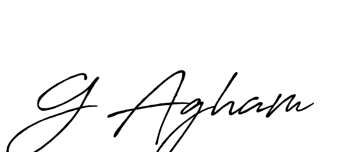 G Agham stylish signature style. Best Handwritten Sign (Antro_Vectra_Bolder) for my name. Handwritten Signature Collection Ideas for my name G Agham. G Agham signature style 7 images and pictures png