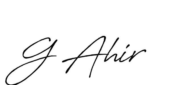 Make a beautiful signature design for name G Ahir. Use this online signature maker to create a handwritten signature for free. G Ahir signature style 7 images and pictures png