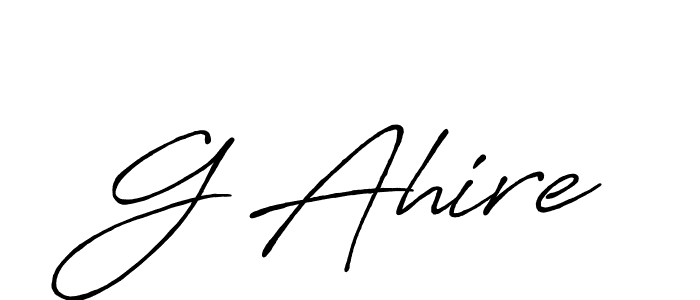 How to make G Ahire signature? Antro_Vectra_Bolder is a professional autograph style. Create handwritten signature for G Ahire name. G Ahire signature style 7 images and pictures png