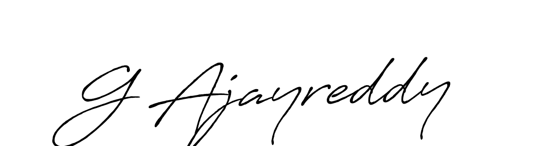 Also we have G Ajayreddy name is the best signature style. Create professional handwritten signature collection using Antro_Vectra_Bolder autograph style. G Ajayreddy signature style 7 images and pictures png