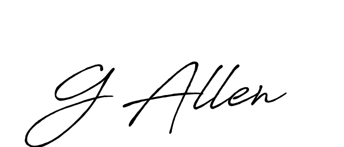 You should practise on your own different ways (Antro_Vectra_Bolder) to write your name (G Allen) in signature. don't let someone else do it for you. G Allen signature style 7 images and pictures png