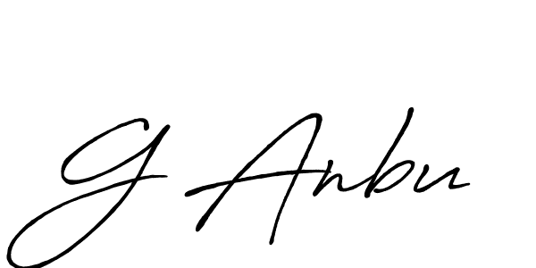 G Anbu stylish signature style. Best Handwritten Sign (Antro_Vectra_Bolder) for my name. Handwritten Signature Collection Ideas for my name G Anbu. G Anbu signature style 7 images and pictures png