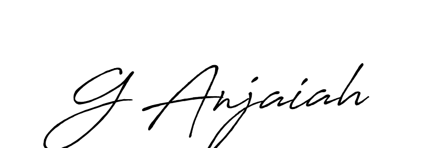 This is the best signature style for the G Anjaiah name. Also you like these signature font (Antro_Vectra_Bolder). Mix name signature. G Anjaiah signature style 7 images and pictures png