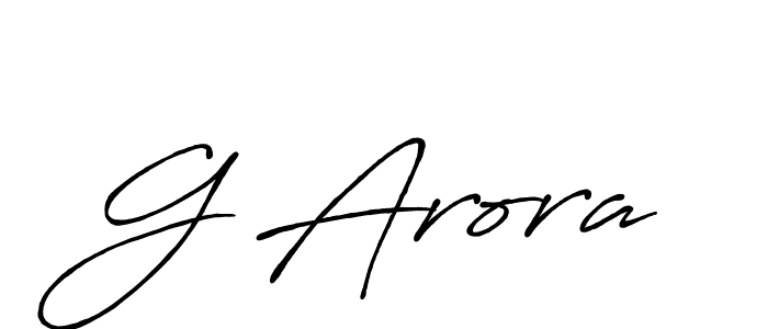 Create a beautiful signature design for name G Arora. With this signature (Antro_Vectra_Bolder) fonts, you can make a handwritten signature for free. G Arora signature style 7 images and pictures png