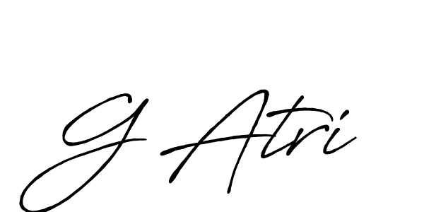 The best way (Antro_Vectra_Bolder) to make a short signature is to pick only two or three words in your name. The name G Atri include a total of six letters. For converting this name. G Atri signature style 7 images and pictures png