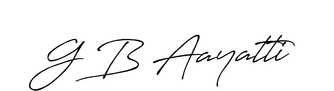Use a signature maker to create a handwritten signature online. With this signature software, you can design (Antro_Vectra_Bolder) your own signature for name G B Aayatti. G B Aayatti signature style 7 images and pictures png