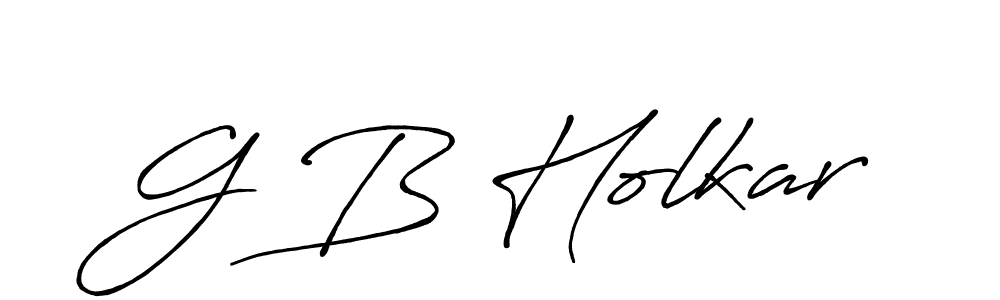Make a beautiful signature design for name G B Holkar. Use this online signature maker to create a handwritten signature for free. G B Holkar signature style 7 images and pictures png