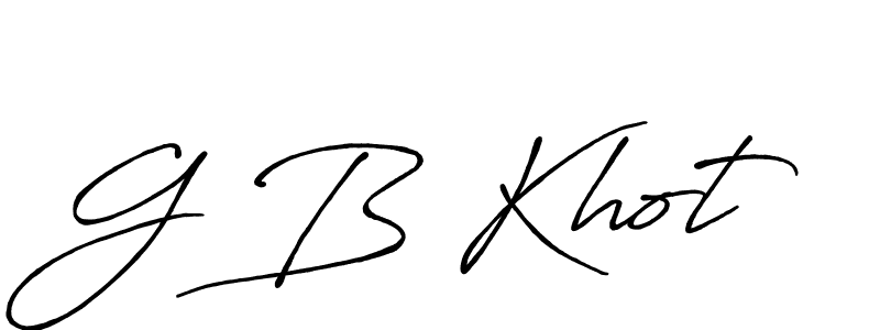 Design your own signature with our free online signature maker. With this signature software, you can create a handwritten (Antro_Vectra_Bolder) signature for name G B Khot. G B Khot signature style 7 images and pictures png