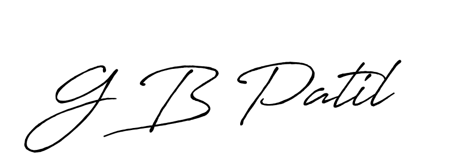 Design your own signature with our free online signature maker. With this signature software, you can create a handwritten (Antro_Vectra_Bolder) signature for name G B Patil. G B Patil signature style 7 images and pictures png