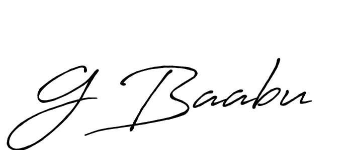 You should practise on your own different ways (Antro_Vectra_Bolder) to write your name (G Baabu) in signature. don't let someone else do it for you. G Baabu signature style 7 images and pictures png