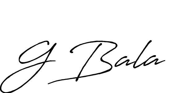 Make a beautiful signature design for name G Bala. With this signature (Antro_Vectra_Bolder) style, you can create a handwritten signature for free. G Bala signature style 7 images and pictures png
