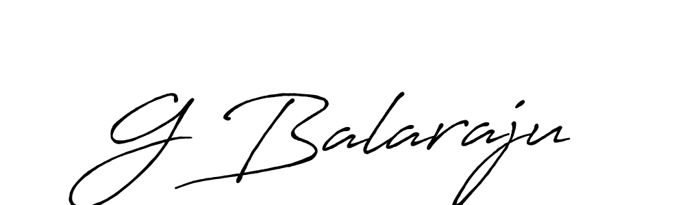 The best way (Antro_Vectra_Bolder) to make a short signature is to pick only two or three words in your name. The name G Balaraju include a total of six letters. For converting this name. G Balaraju signature style 7 images and pictures png