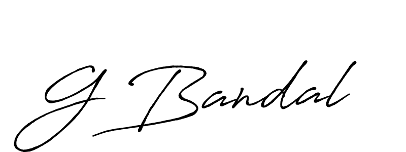 Make a beautiful signature design for name G Bandal. With this signature (Antro_Vectra_Bolder) style, you can create a handwritten signature for free. G Bandal signature style 7 images and pictures png