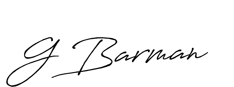 G Barman stylish signature style. Best Handwritten Sign (Antro_Vectra_Bolder) for my name. Handwritten Signature Collection Ideas for my name G Barman. G Barman signature style 7 images and pictures png